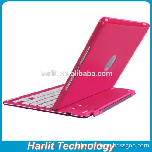 Mechanical Aluminum Bluetooth Keyboard Cover Case For iPad Air 2 Ultrathin White 7 Color Back Light